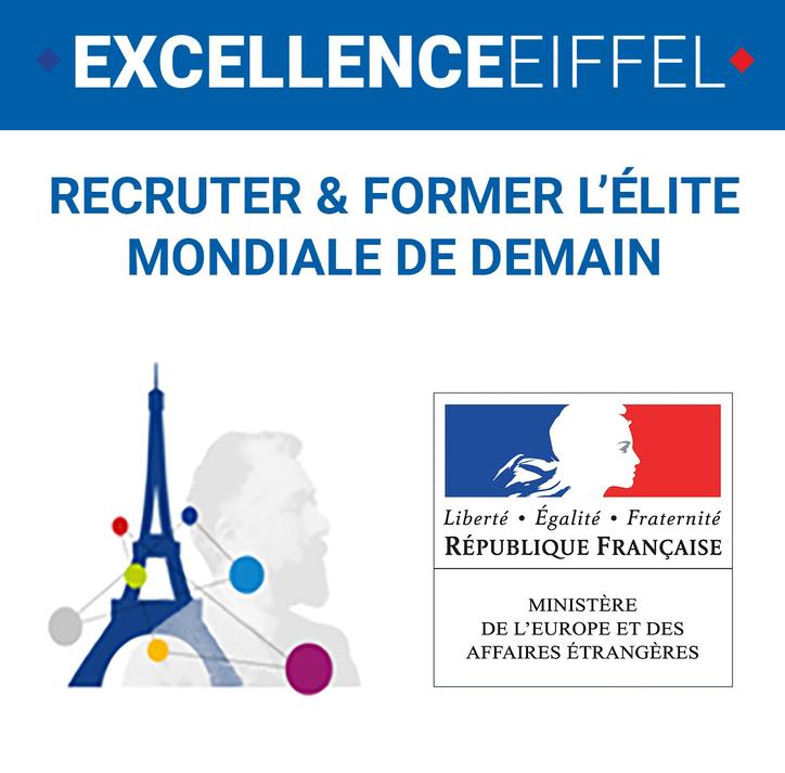 Ouverture des candidatures pour l'obtention de la bourse d’excellence Eiffel 2020