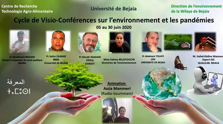 Université de Bejaia initie un cycle de visioconférences sur l'environnement