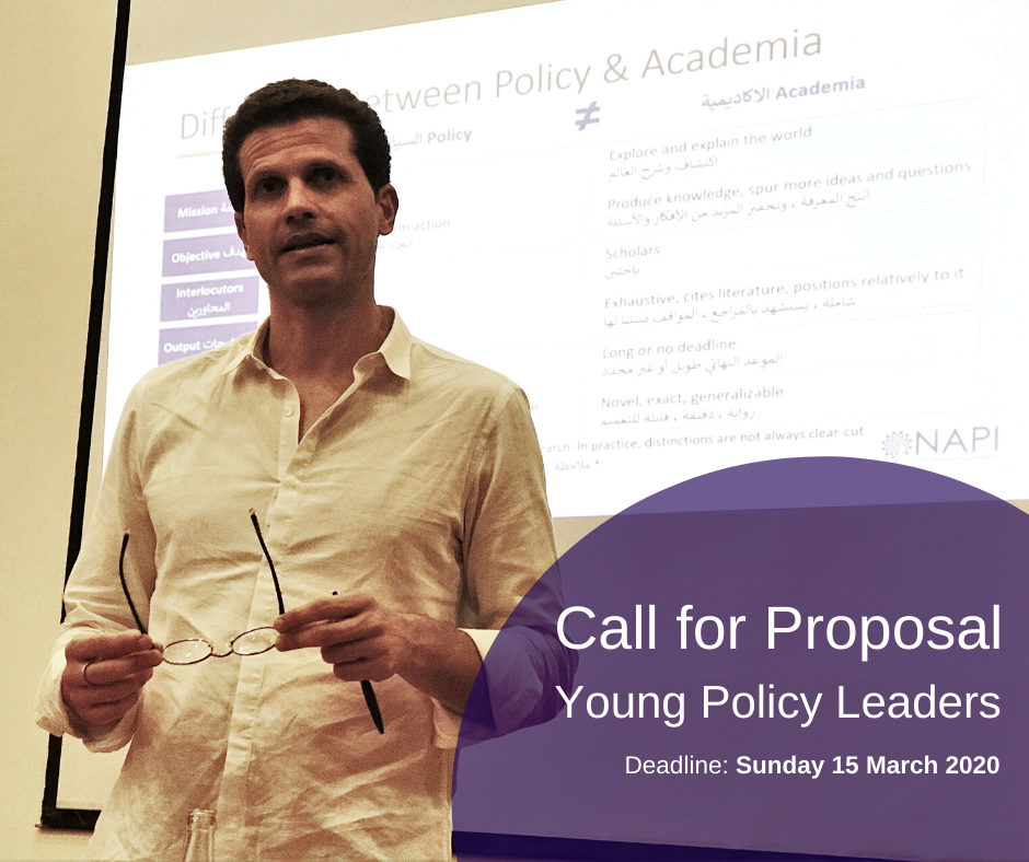 دعوة لتقديم المقترحات - برنامج تدريب قادة السياسة الشباب